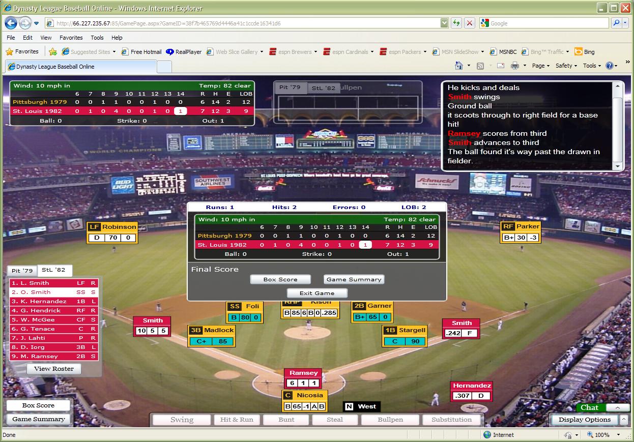 DYNASTY Baseball Powered By Pursue Pennant Board Game