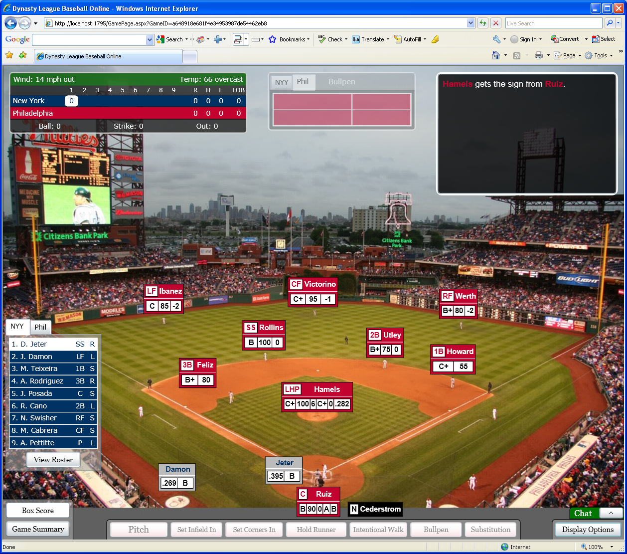 DYNASTY League Baseball Powered By Pursue the Pennant Baseball simulation for Apple Mac and Windows OS